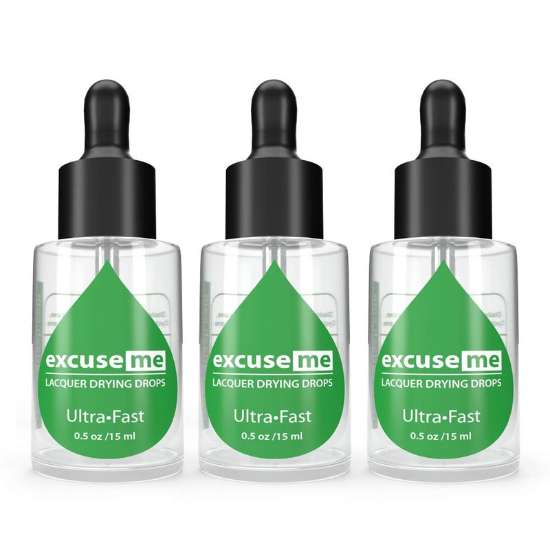 Karlash Excuse Me Nail Polish Ultra Fast Drying Drops 0.5 oz 15ml (Pack of 3) - Image 1